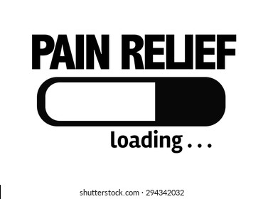 Progress Bar Loading with the text: Pain Relief