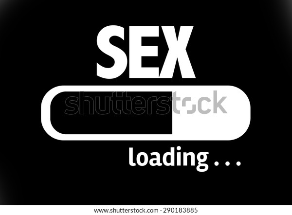 Progress Bar Loading Text Sex Stock Illustration 290183885