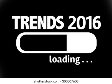 Progress Bar Loading with the text: Trends 2016