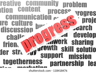 Progress concept
