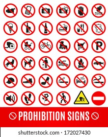 Prohibition set symbol