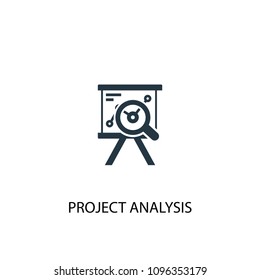Project Analysis Icon Simple Element Illustration Stock Vector (Royalty ...
