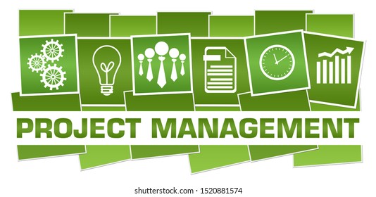 Project Management Concept Image Text Related Stock Illustration 