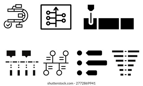 Project workflow icons strategy steps and planning sequence graphics workflow - Powered by Shutterstock - Get 15% off with code: PIKWIZARD15