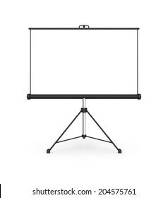 Projector Stand Screen Mockup Isolayed 