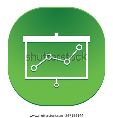 Projector screen with graph