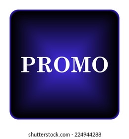 Promo icon. Internet button on white background. 