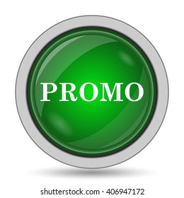 Promo icon. Internet button on white background.
