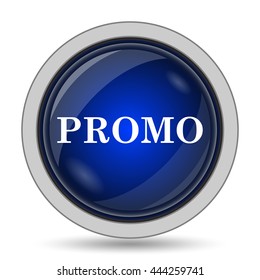 Promo icon. Internet button on white background.