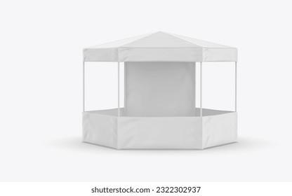 Promotional Advertising Outdoor Event Trade Show Blank Six sided canopy tent for design presentation. 3d illustration. - Powered by Shutterstock