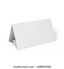 Promotional Blank Table Tent Card Mockup Stock Illustration 1588049980 ...