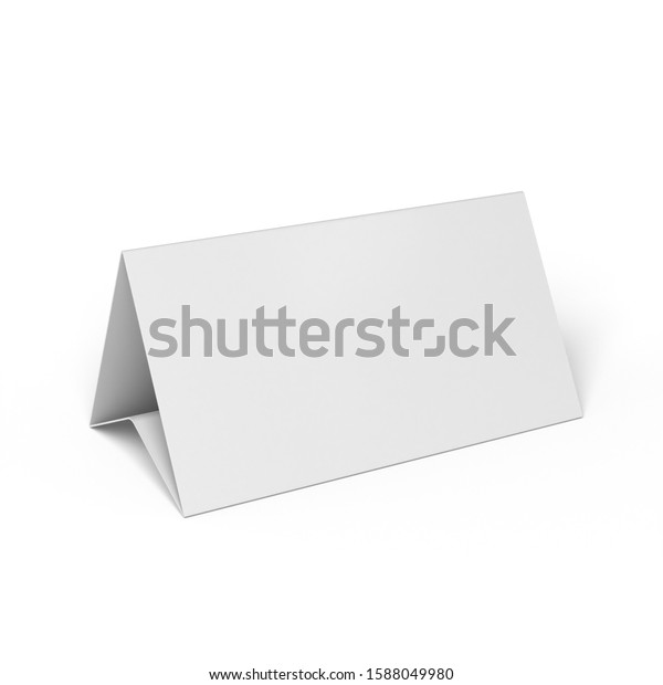 Download Promotional Blank Table Tent Card Mockup Stock Illustration 1588049980