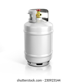 Propane Cylinder With Compressed Gas 3d Illustration 