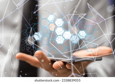 Protect Cloud Information Data Concept.
