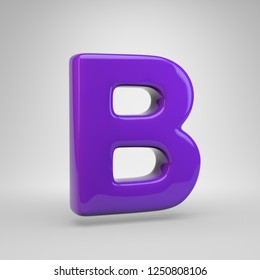 Metallic Shiny Holographic Candy Letter B Stock Illustration 1017993670