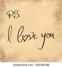 P S I Love You High Res Stock Images Shutterstock