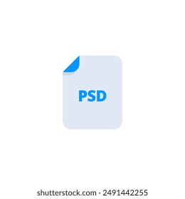 A PSD file icon represents a Photoshop Document file. It signifies a layered image file created with Adobe Photoshop, a popular software for editing and creating raster graphics.
