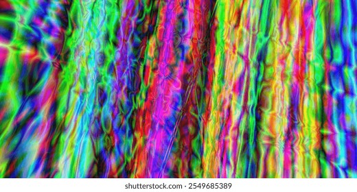 Psychedelic Abstract Background, Vibrant Color Distortion, Trippy Digital Art - Powered by Shutterstock