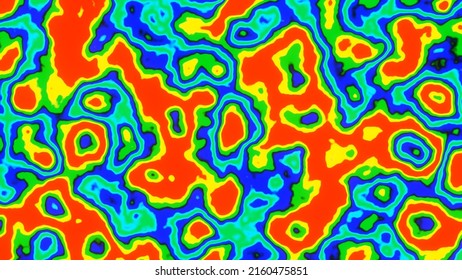 Psychedelic Background In Infrared Color Pattern