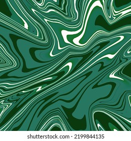 Psychedelic Light Green Colour Trippy Abstract Art Background Design. Trendy Artistic Green Marble Style. Ideal For Web, Advertisement, Prints, Wallpapers.