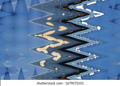 Psychedelic style background, zigzag pattern