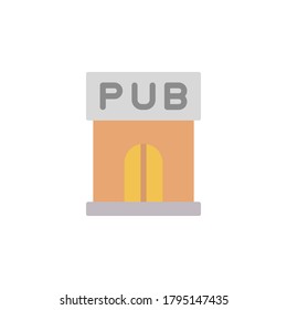 Pub, beer icon. Simple color illustration elements of international beer day icons for ui and ux, website or mobile application - Powered by Shutterstock