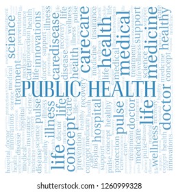 Public Health Word Cloud Stock Illustration 1260999328 | Shutterstock