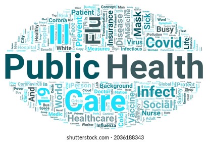 Public Health Word Cloud Concept On Stock Illustration 2036188343 ...