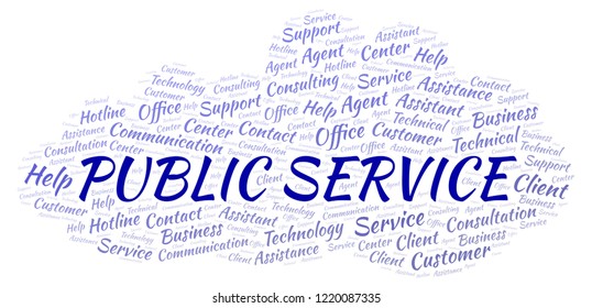 Public Service Word Cloud.