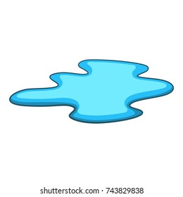 Puddle Water Icon Cartoon Illustration Puddle Stock Illustration 743829838