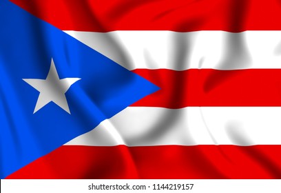 Flag Puerto Rico Background 3d Illustration Stock Illustration 1112542067