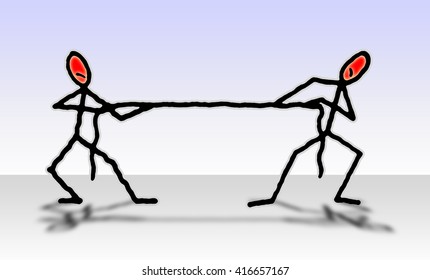 Pull of the rope - competition concept 