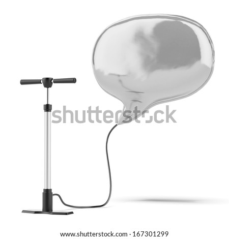 pumping question bubble balloon