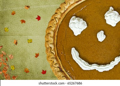 Pumpkin Pie With Happy Face