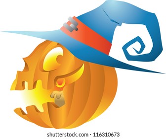 pumpkin witch hat