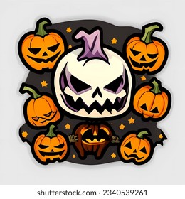 Pumpkins and Ghosts for Halloween