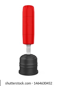 Punching Bag Stand Isolated. 3D Rendering