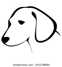 Labrador Head 2 Stock Vector (Royalty Free) 248505988 | Shutterstock