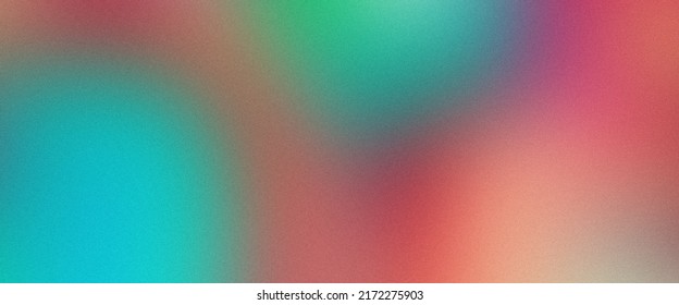 Pure Lo-fi Grain Gradient Texture. Red Gradient Background. Purple Spray Paint Brush. Turquoise Undertone Gradients For Banner Design, Minimal Poster, Label Cosmetics. Multicolor Minimalistic Backdrop