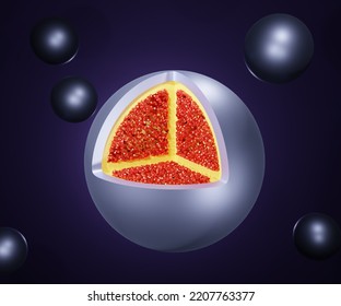 Pure Nanodrug (PNDs), Nanoparticles Consisting Entirely Of Drug Molecules 3d Rendering