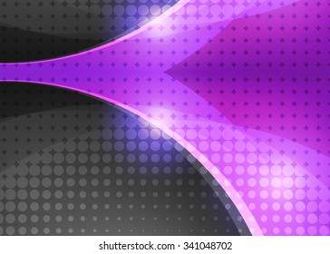 Modern Dark Background Blue Lineoverlap Layers Stock Vector (Royalty ...