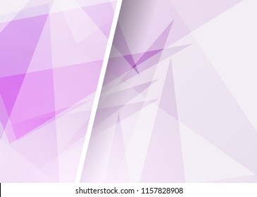 Purple abstract template for card or banner. Metal Background with waves and reflections. Business background, silver, illustration. Illustration of abstract background with a metallic element - Powered by Shutterstock