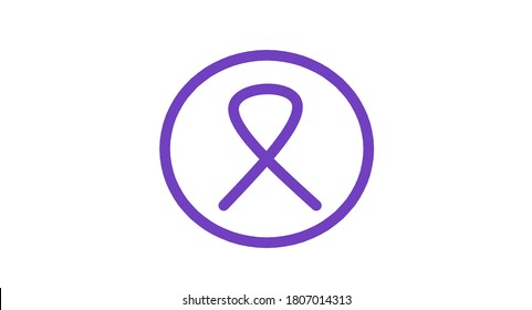 purple awareness ribbon. World Lupus Day. Autoimmune disease. Immune System Disorders. May Lupus Awareness Month. - Powered by Shutterstock