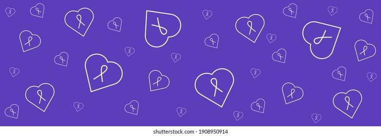 purple awareness ribbon. World Lupus Day. Autoimmune disease. Immune System Disorders. May Lupus Awareness Month. - Powered by Shutterstock