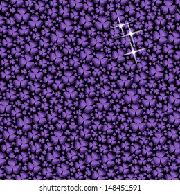 purple Background Clover, 