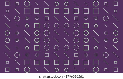 Purple background with geometric shapes pattern