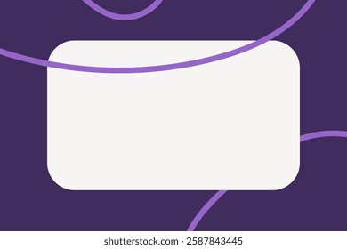 Purple background with white blank