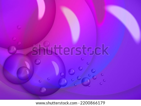 purple big and and small bubble water drops  Foto stock © 