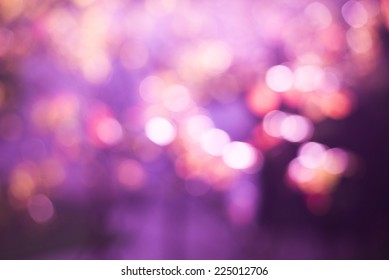 Purple Bokeh Lights Abstract Background