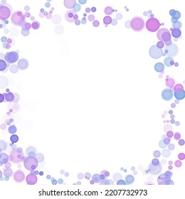 Purple Bubble Boarder For Social Medial Pic Frame